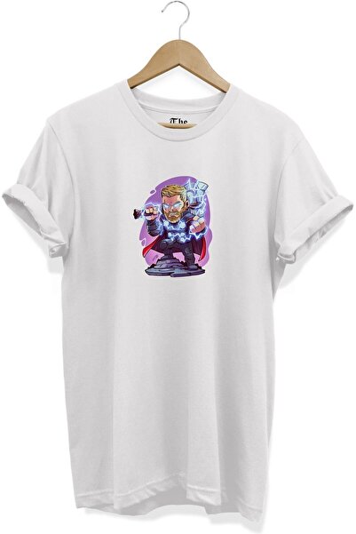 The Baski Bela unisex mini majica Thor Štampano kratkih rukava T-shirt