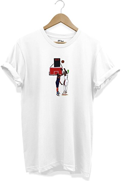 The Baski Bela unisex majica Last Second Basket Štampano kratkih rukava T-shirt