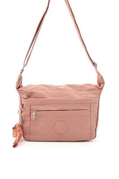 Sanmorris Geantă de umăr de damă de culoare roz - rezistentă la apă, cu mai multe compartimente, crossbody