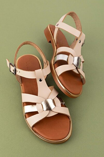 Gondol Γυναικεία Σανδάλια Vaketa από Γνήσιο Δέρμα Πολύχρωμο Συνδυασμό Ayh.730