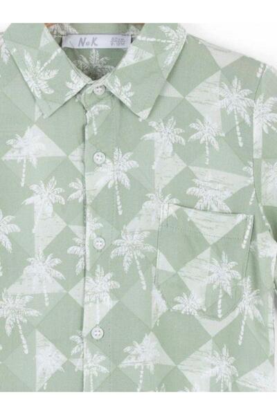 NK Palm Tree Printed Baby Boy Shirt