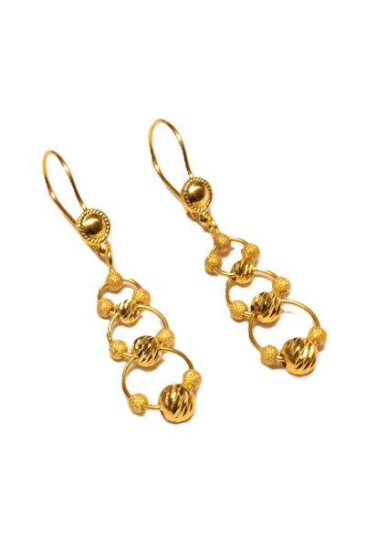 Hakan Güler Kuyumculuk Altın Dorika Toplu Sallantılı Küpe