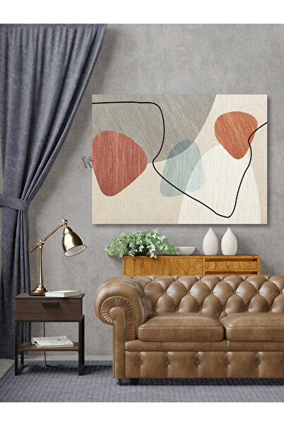 AR AJANS KANVAS TABLO Ilustrații geometrice Pictură decorativă abstractă pe p...