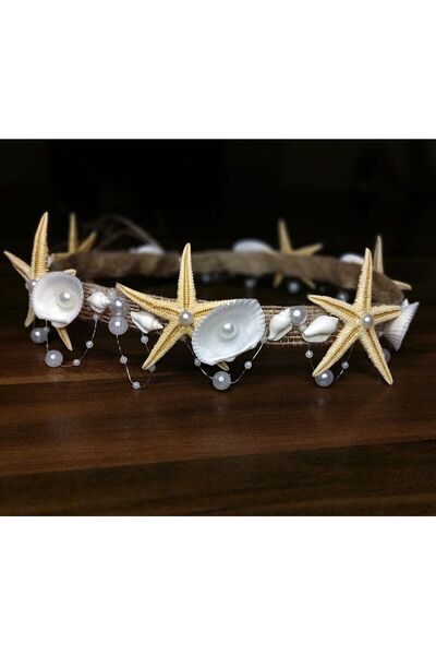 HA&NA Starfish Crown, Seashell Crown, Bridal Crown, Maternity Crown, External Shooting Crown, Wedding Crown, Beach Crown,