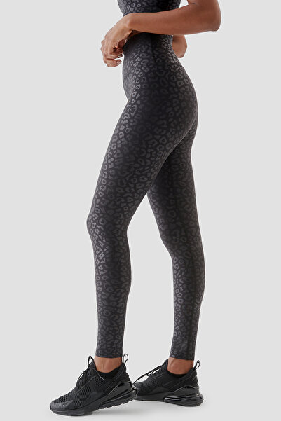 Superstacy Yüksek Bel Siyah Spor Tayt