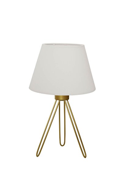 HOMİNG Cream Color Homing Metal Tripod Lampshade