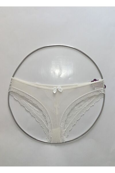 Papatya Kadın Külot Brazilian Dantel Ve Tülün Birlikteliği 3 Adet Karışık Set Eastern 0x0241