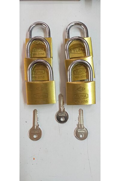 Yuma Master ortak anahtarlı asma kilit 5 li 40mm ym2040