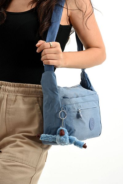 Sanmorris Geantă de umăr pentru femei de culoare albastră - rezistentă la apă, crossbody, cu mai multe compartimente