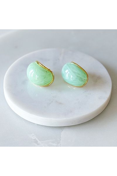 CHARMLUCKY Bombeled Acrylic Earrings