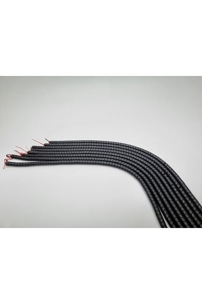 Yüksel Boncuk Black Matte Hematite - Zigzag Cut Natural Stone Array
