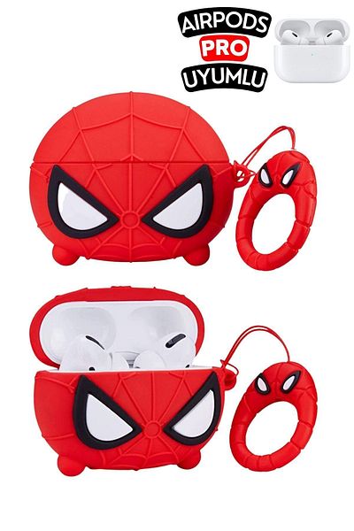 EWEC Pro Compatible Cute Clasp Protective Headphone Case with Spiderman Figure, Spiderman Pro Generation Case