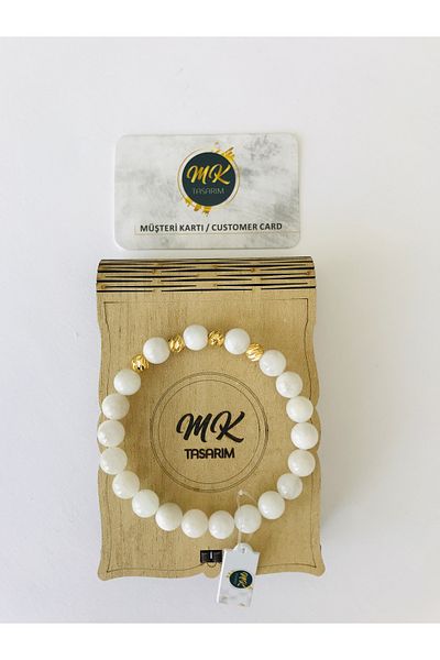 MK tasarım MK Design Real Aytasi - 100% Original Bracelet MKT6002