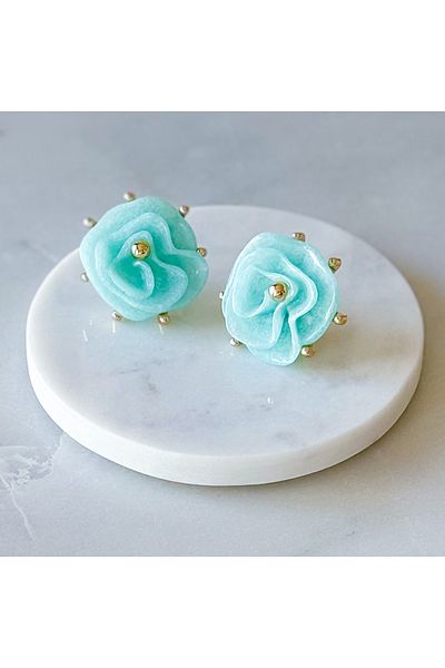 CHARMLUCKY Acrylic Rose Earring