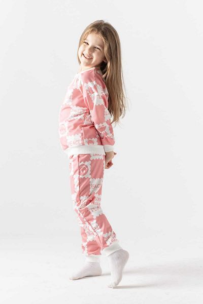 BUUFUU Printed Long Sleeve Set for Girl - Top and Bottom Set