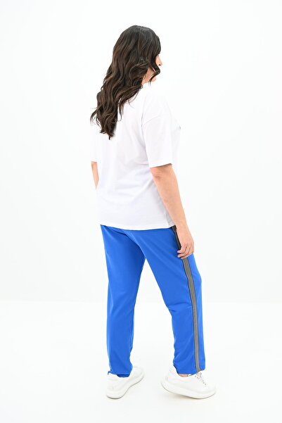 Koza Butik Дамски спортен костюм с бродерия, размер "Pull Size", 8120-25