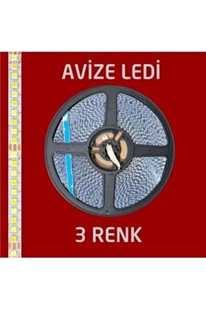 ALLES AVİZE LEDİ 3 RENK ( BEYAZ + 4000K + GÜNIŞIĞI ) 15mt rulo sabit akım şerit led