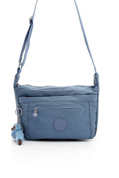 Sanmorris Geantă de umăr pentru femei de culoare albastră - rezistentă la apă, crossbody, cu mai multe compartimente