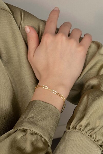 Else Silver 925 Ayar Gümüş Ataç Zincirli Bileklik