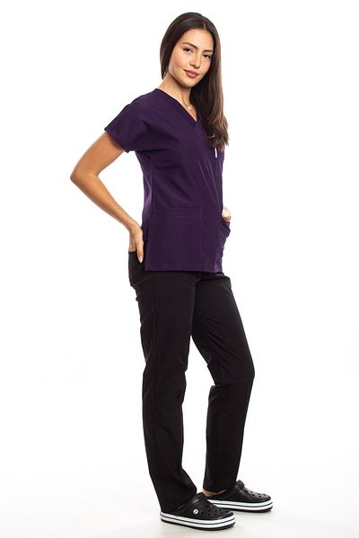 Simirna Üniforma Dark Purple Black Surgical Scrubs Team - Doctor and Nurse Jersey