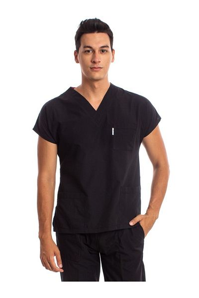 Simirna Üniforma Scrubs pentru chirurgie medicală - uniformă neagră
