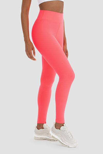 Superstacy Neon Pink High Waist V Detailed Sports Leggings