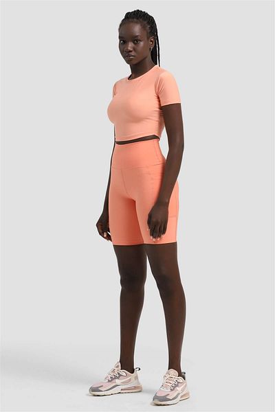 Superstacy Peach Sport Leggings with Laptop Pocket