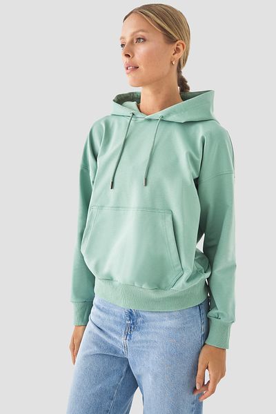 Superstacy Fiona Oversize Light Green Hoodie with Pockets