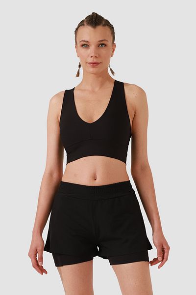 Superstacy Lille Black Short Sports Leggings