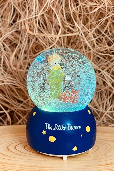 Genel Markalar Yvz Home Little Prince Küçük Prens Işıklı Müzikli Kar Taneli Orta Boy Kar Küresi Model
