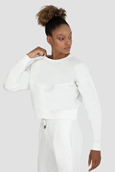 Superstacy Світшот Ena Oversize Krem Crop