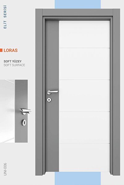 ALO KAPI MELAMİN ELİT LORAS ODA KAPISI, 86/204/14-17 CM