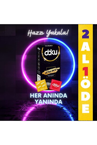 Doku Ultra Ince Prezervatif 24 Adet (2 AL BİR ÖDE) (2 AL BİR ÖDE)