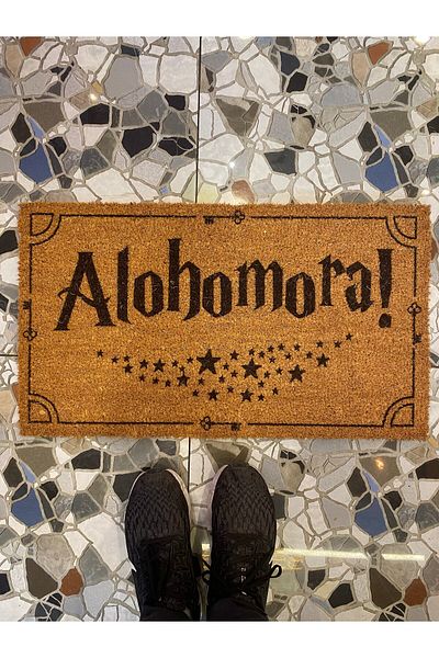 Gereksiz Şeyler ALOHOMORAL Printed PVC Based Bristle Koko Mat - 40x70 Cm