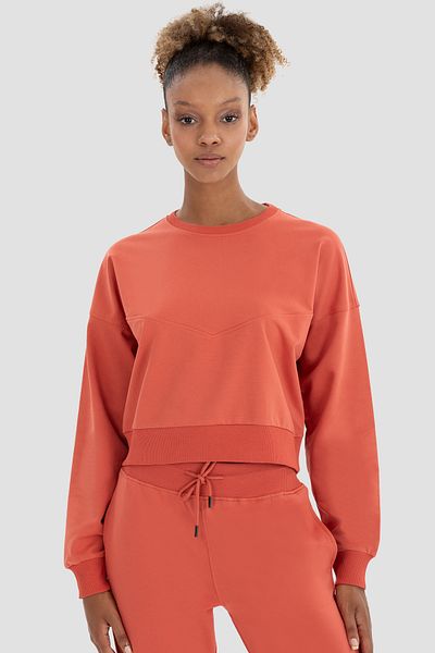 Superstacy Ena Oversize Tile Crop Sweatshirt