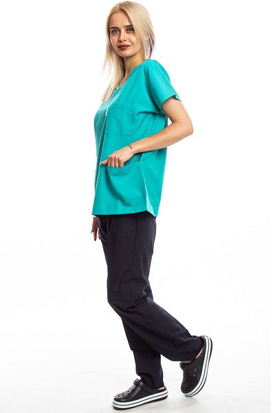 Simirna Üniforma Benetton Green Navy Scrubs Team - Surgical Doctor Nurse Jersey