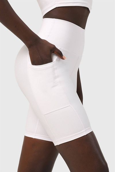Superstacy White Sport Leggings with Laptop Pocket