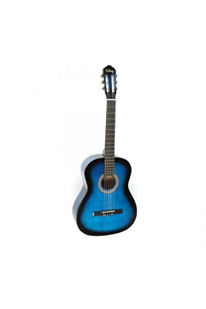 Segah Müzik Mavi Renk Klasik Gitar - 4/4 Boy Öğrenci Gitarı Kılıf Ve Pena Hediye !