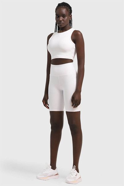 Superstacy White Sport Leggings with Laptop Pocket