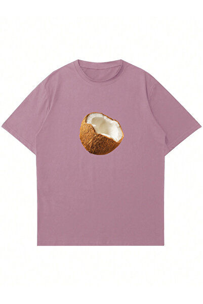 Mad&Calf Kokos Štampano Oversize kroj Ženska majica - okrugla kragna