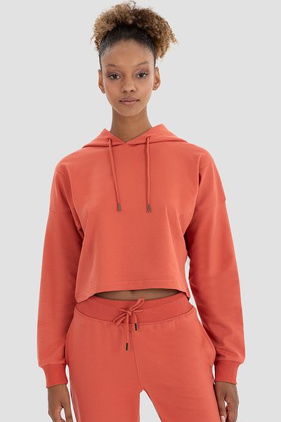 Superstacy Lisa Oversize Tile Crop Hoodie