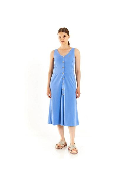 U.S. Polo Assn. Rochie tricotată damă cu decolteu în V roșu