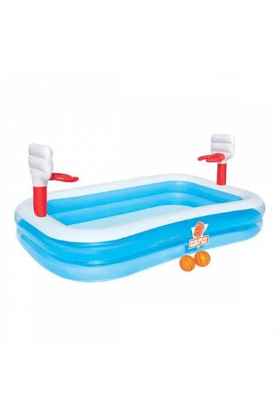 BYCEGU 254x168x102 CM - Basketball Hoop Inflatable Water Pool Game Pool