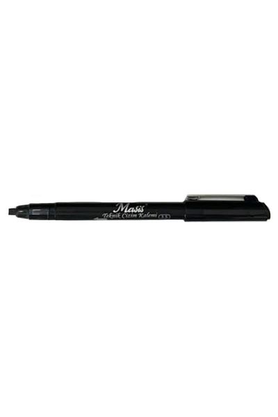 Masis Black Technical Drawing and Calligraphy Pen - Cut Point 3.5 mm