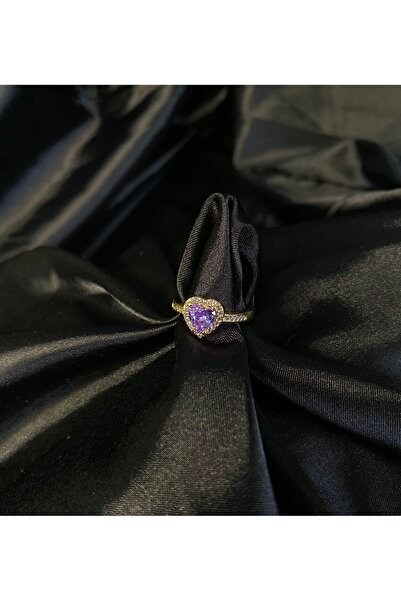 Çelik ciddi ilişki kalpli yüzüğü sevgililer günü hediyesi yüzük