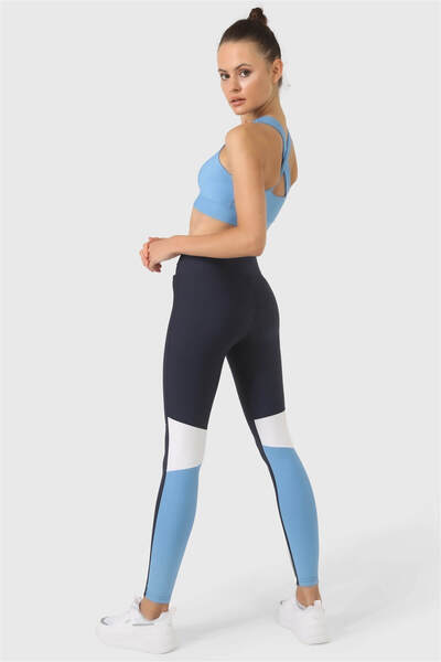 Superstacy Bustieră sport albastră cu bretele încrucișate