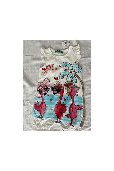 CİCHLİD بذلة رومبير مطرزة مطبوعة من Cichlid للفتيات الصغيرات