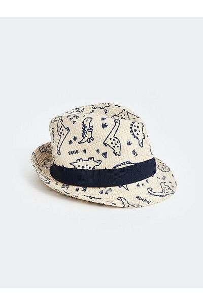 LC Waikiki Baby Boy Dinosaur Printed Fedora Hat - LCW