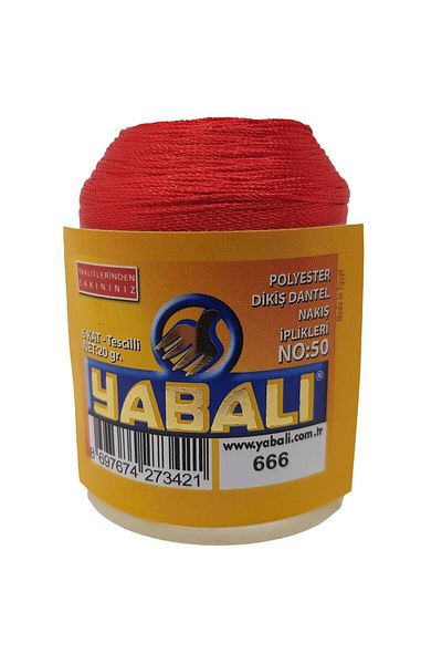 Yabalı YABALI (666) - Polyester Embroidery Needlework and Lace Thread, 50 6 Layers 20 Gr Single