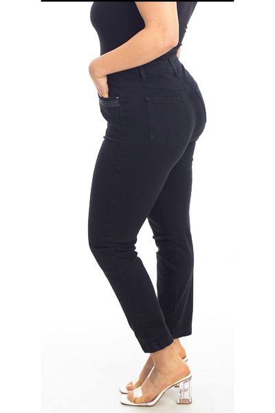 AKŞEN GİYİM LARGE SIZE HIGH WAIST FULL LYRICAL GATTERING POCKET EDGES ROCKED JEANS